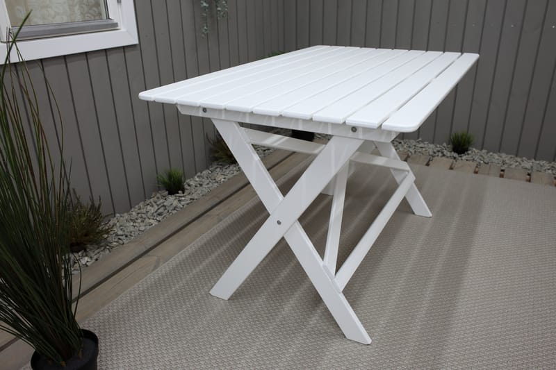 Larios Spisebord 126 cm - Hvid - Havemøbler - Havebord - Spisebord & havebord