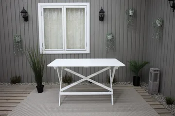 Larios Spisebord 126 cm - Hvid - Havemøbler - Havebord - Spisebord & havebord