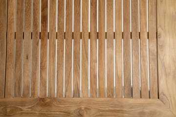 Las Vegas Udtræksbord Udendørs 220/280x100 cm - Hvid/Teak - Havemøbler - Havebord - Spisebord & havebord