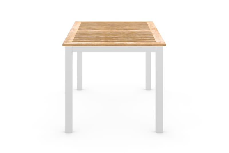 Las Vegas Udvideligt Spisebord 152-210x90 cm - Hvid/Teak - Havemøbler - Havebord - Spisebord & havebord