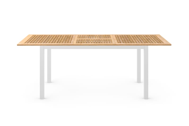 Las Vegas Udvideligt Spisebord 152-210x90 cm, Hvid/Teak