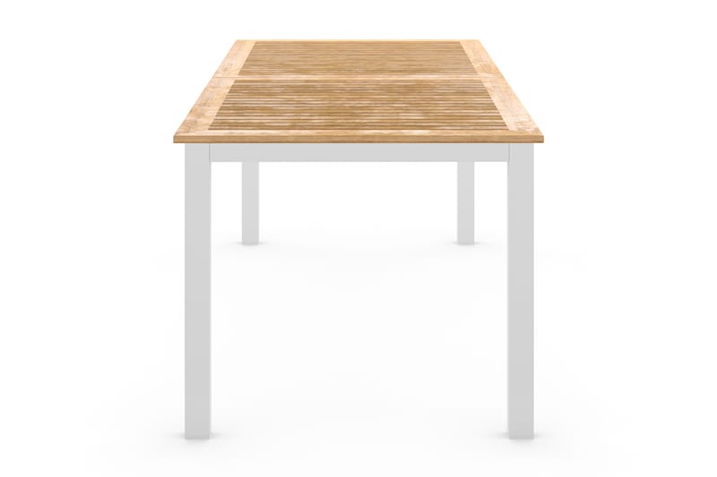 Las Vegas Udvideligt Spisebord 220x280x100 cm - Hvid/Teak - Havemøbler - Havebord - Spisebord & havebord