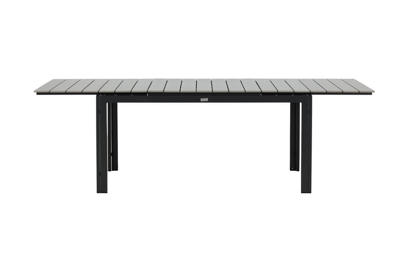 Levels Udvideligt Spisebord 160-240 cm Grå/Sort - Venture Home - Havemøbler - Havebord - Spisebord & havebord
