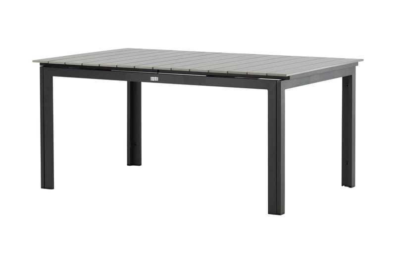 Levels Udvideligt Spisebord 160-240 cm Grå/Sort - Venture Home - Havemøbler - Havebord - Spisebord & havebord