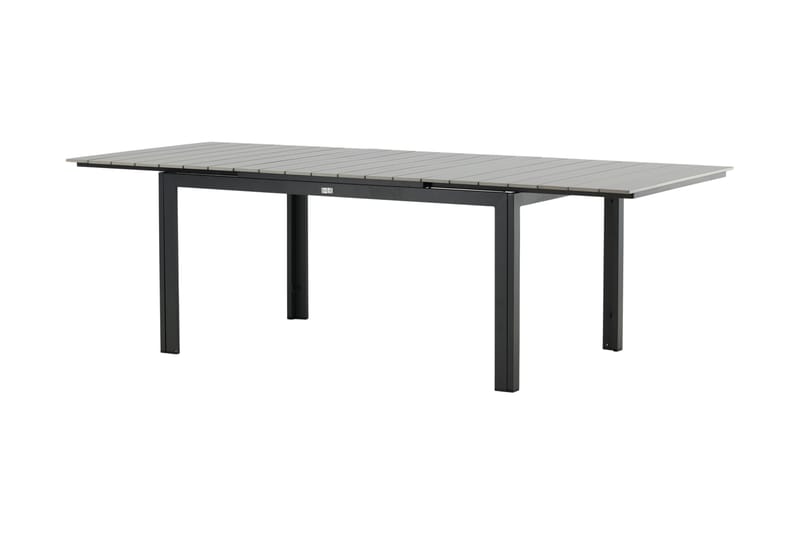 Levels Udvideligt Spisebord 160-240 cm Grå/Sort - Venture Home - Havemøbler - Havebord - Spisebord & havebord