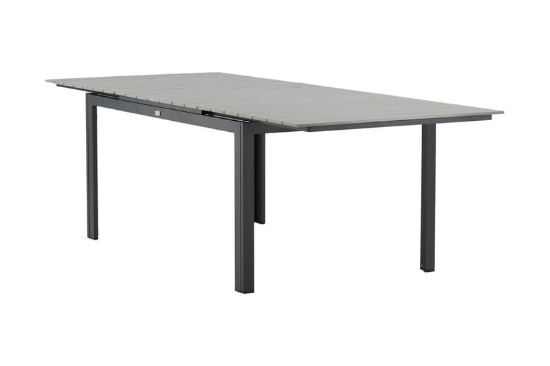 Levels Udvideligt Spisebord 160-240 cm Grå/Sort - Venture Home - Havemøbler - Havebord - Spisebord & havebord
