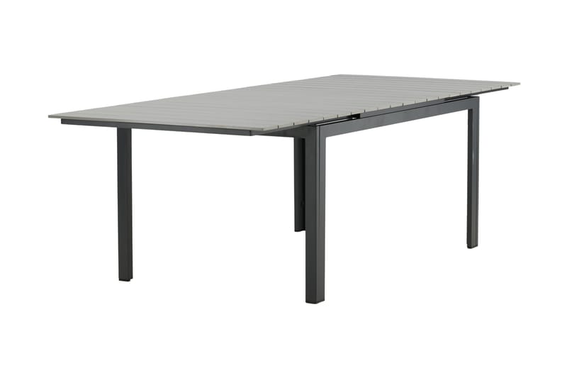 Levels Udvideligt Spisebord 160-240 cm Grå/Sort - Venture Home - Havemøbler - Havebord - Spisebord & havebord