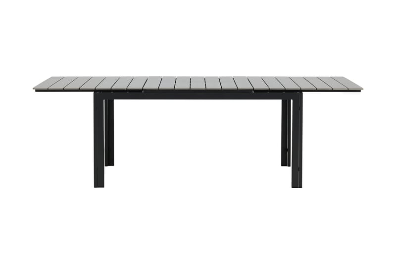 Levels Udvideligt Spisebord 160-240 cm Grå/Sort - Venture Home - Havemøbler - Havebord - Spisebord & havebord