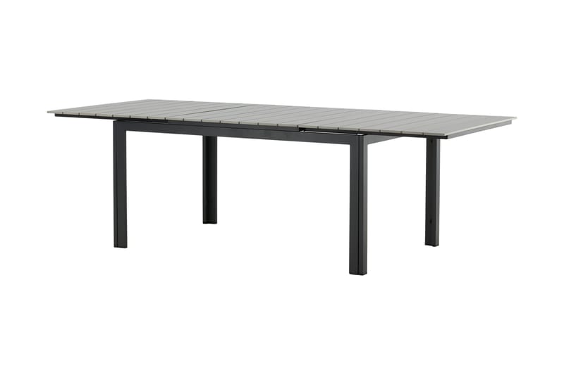 Levels Udvideligt Spisebord 160-240 cm Grå/Sort - Venture Home - Havemøbler - Havebord - Spisebord & havebord