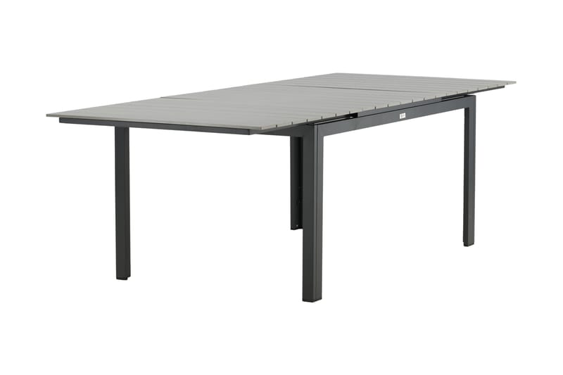 Levels Udvideligt Spisebord 160-240 cm Grå/Sort - Venture Home - Havemøbler - Havebord - Spisebord & havebord