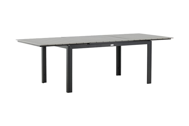 Levels Udvideligt Spisebord 160-240 cm Grå/Sort - Venture Home - Havemøbler - Havebord - Spisebord & havebord