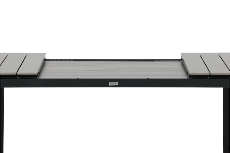 Levels Udvideligt Spisebord 160-240 cm Grå/Sort - Venture Home - Havemøbler - Havebord - Spisebord & havebord
