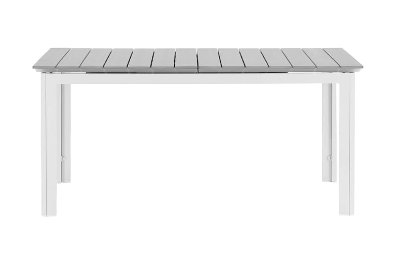 Levels Udvideligt Spisebord 160-240 cm - Hvid/Grå - Havemøbler - Havebord - Spisebord & havebord