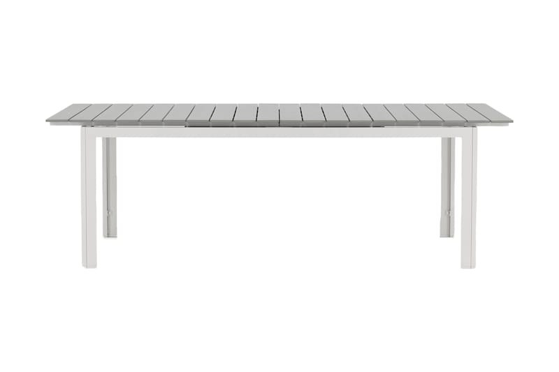 Levels Udvideligt Spisebord 224-324 cm - Grå/Hvid - Havemøbler - Havebord - Spisebord & havebord