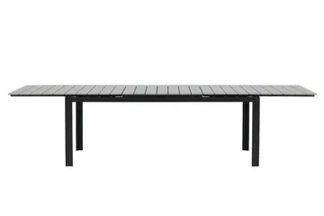 Levels Udvideligt Spisebord 224-324 cm - Grå/Sort - Havemøbler - Havebord - Spisebord & havebord