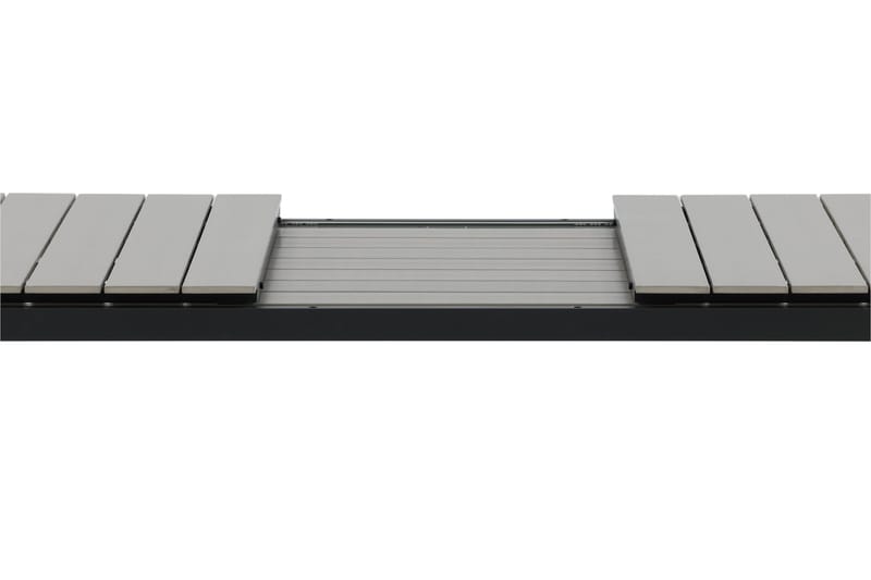 Levels Udvideligt Spisebord 224-324 cm - Grå/Sort - Havemøbler - Havebord - Spisebord & havebord