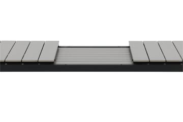 Levels Udvideligt Spisebord 224-324 cm - Grå/Sort - Havemøbler - Havebord - Spisebord & havebord