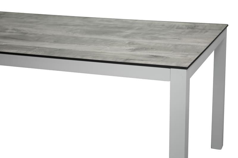 Llama Spisebord 205 cm Hvid/Grå - Venture Home - Spisebord & havebord
