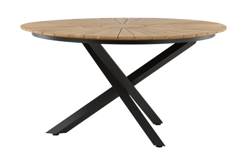 Mexico Spisebord Rund 140 cm Brun/Sort - Venture Home - Havemøbler - Havebord - Spisebord & havebord
