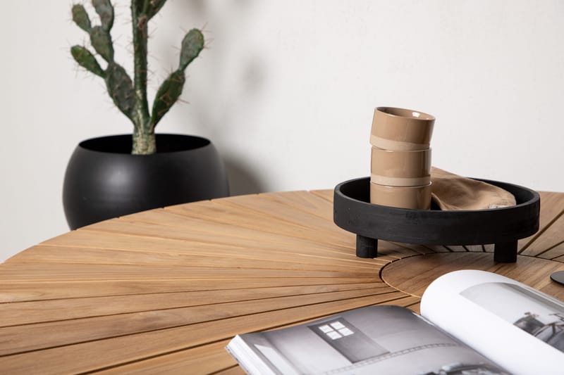 Mexico Spisebord Rund 140 cm Brun/Sort - Venture Home - Havemøbler - Havebord - Spisebord & havebord