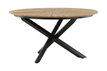Mexico Spisebord Rund 140 cm Brun/Sort - Venture Home - Havemøbler - Havebord - Spisebord & havebord