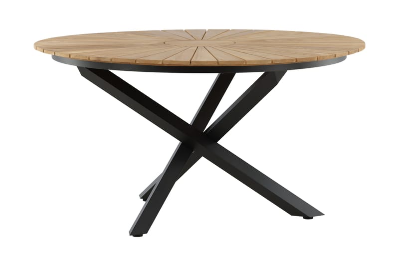 Mexico Spisebord Rund 140 cm Brun/Sort - Venture Home - Havemøbler - Havebord - Spisebord & havebord