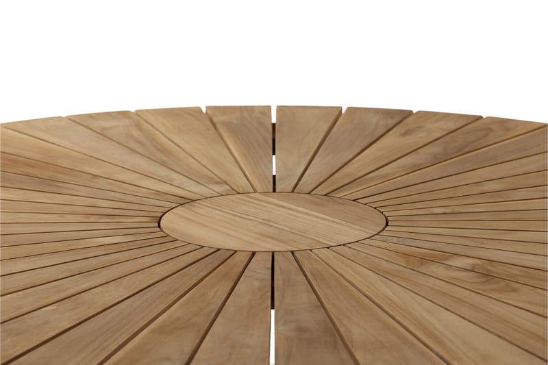 Mexico Spisebord Rund 140 cm Brun/Sort - Venture Home - Havemøbler - Havebord - Spisebord & havebord