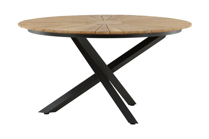Mexico Spisebord Rund 140 cm Brun/Sort - Venture Home - Havemøbler - Havebord - Spisebord & havebord