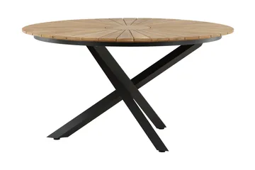 Mexico Spisebord Rund 140 cm Brun/Sort - Venture Home - Havemøbler - Havebord - Spisebord & havebord
