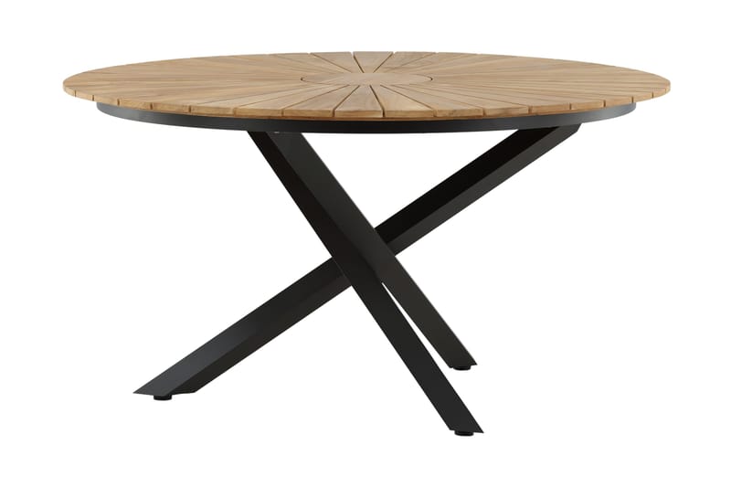 Mexico Spisebord Rund 140 cm Brun/Sort - Venture Home - Havemøbler - Havebord - Spisebord & havebord