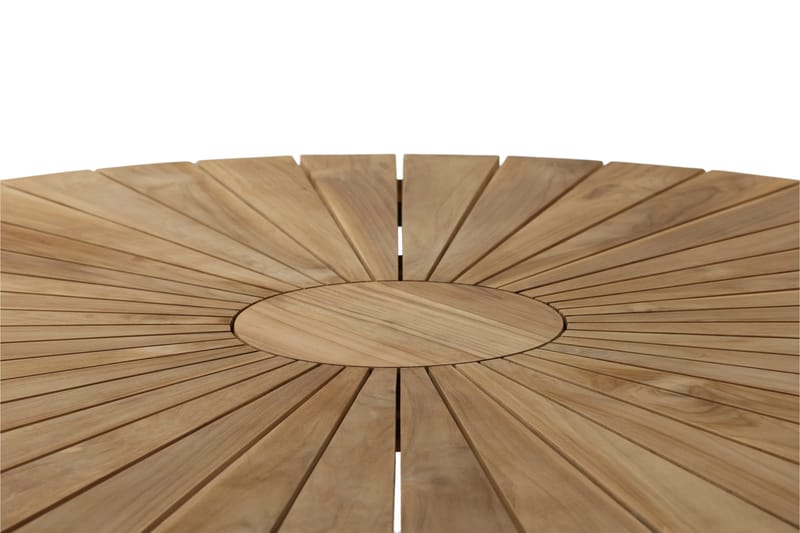 Mexico Spisebord Rund 140 cm Brun/Sort - Venture Home - Havemøbler - Havebord - Spisebord & havebord
