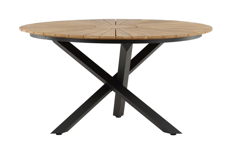 Mexico Spisebord Rund 140 cm Brun/Sort - Venture Home - Havemøbler - Havebord - Spisebord & havebord