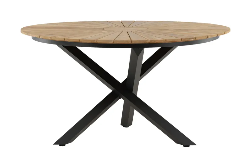Mexico Spisebord Rund 140 cm Brun/Sort - Venture Home - Havemøbler - Havebord - Spisebord & havebord