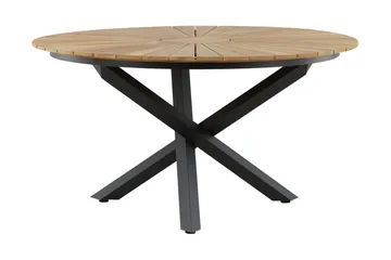 Mexico Spisebord Rund 140 cm Brun/Sort - Venture Home - Havemøbler - Havebord - Spisebord & havebord