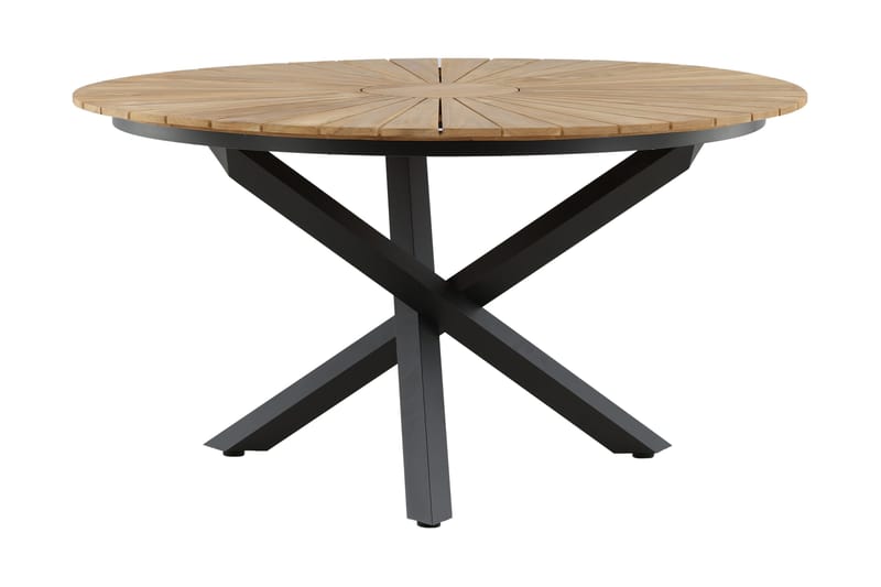 Mexico Spisebord Rund 140 cm Brun/Sort - Venture Home - Havemøbler - Havebord - Spisebord & havebord