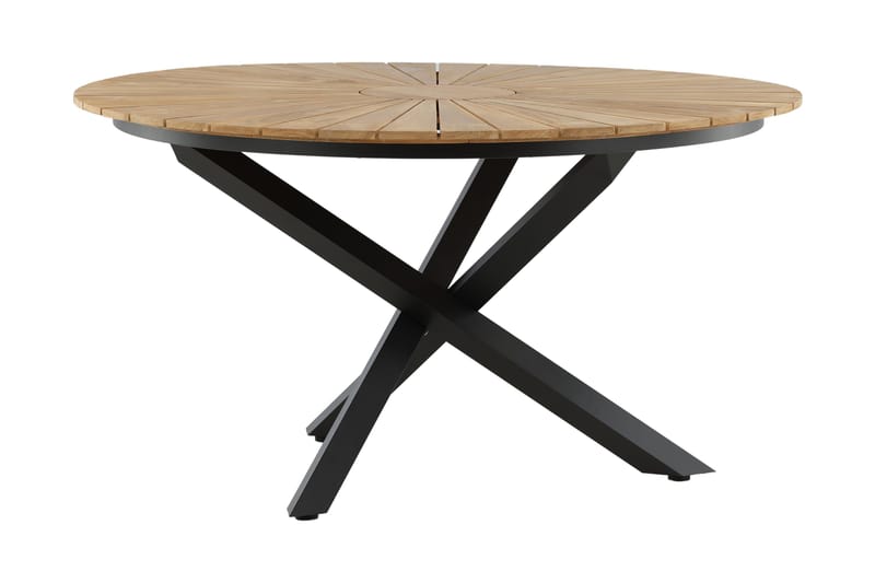 Mexico Spisebord Rund 140 cm Brun/Sort - Venture Home - Havemøbler - Havebord - Spisebord & havebord