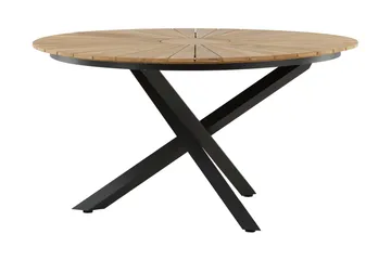Mexico Spisebord Rund 140 cm Brun/Sort - Venture Home - Havemøbler - Havebord - Spisebord & havebord