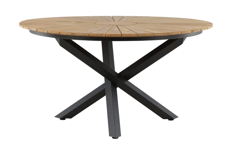 Mexico Spisebord Rund 140 cm Brun/Sort - Venture Home - Havemøbler - Havebord - Spisebord & havebord