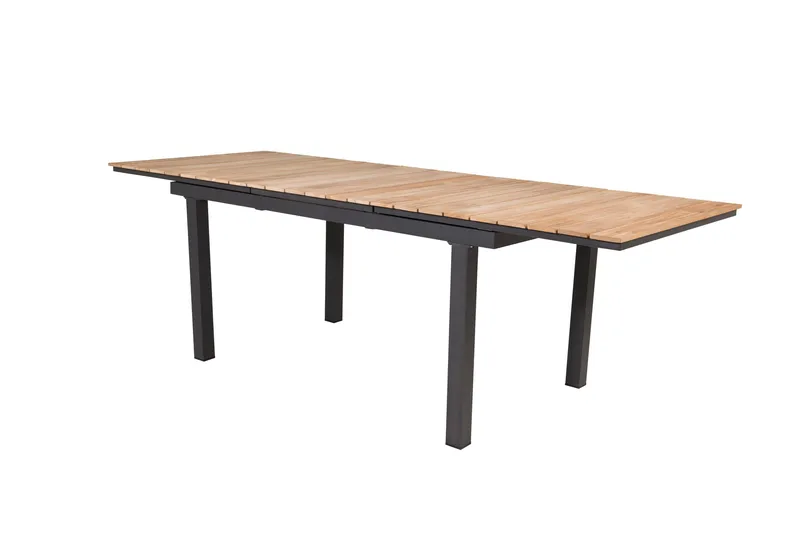 Mexico Udvideligt Spisebord 160-240 cm Brun/Sort - Venture Home - Havemøbler - Havebord - Spisebord & havebord