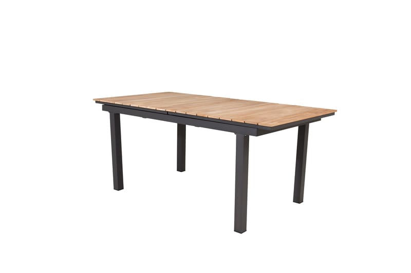 Mexico Udvideligt Spisebord 160-240 cm Brun/Sort - Venture Home - Havemøbler - Havebord - Spisebord & havebord