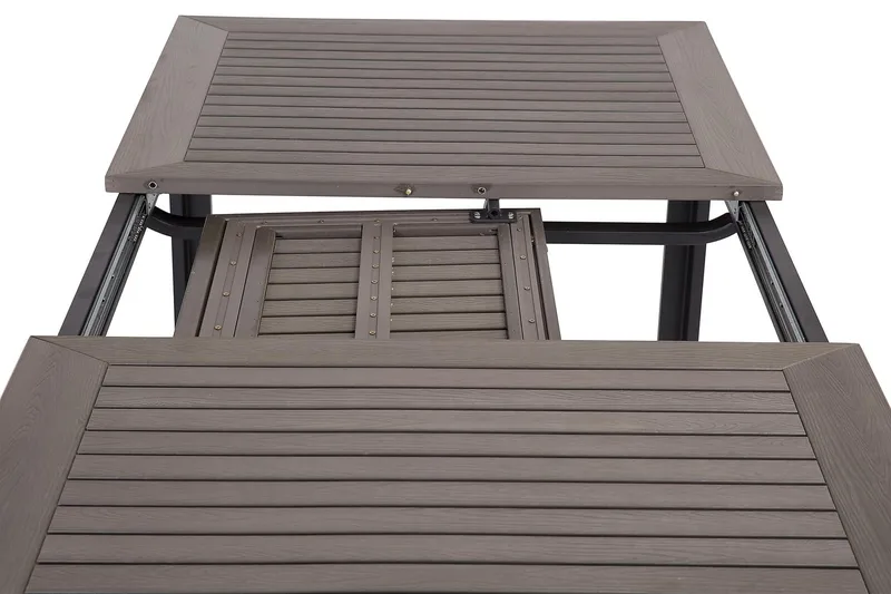 Monaco Udvideligt Spisebord 152-210x90 cm - Sort - Havemøbler - Havebord - Spisebord & havebord