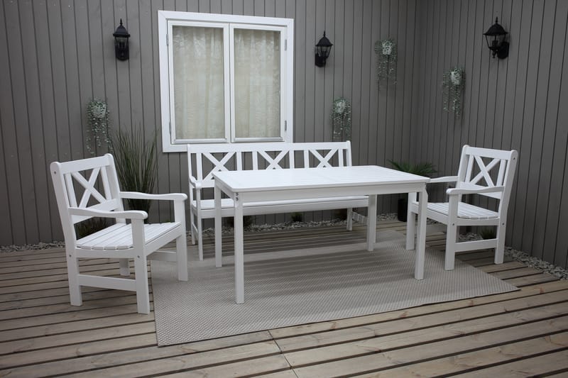 Olivo Fasta Spisebord 135 cm Hvid - Havemøbler - Havebord - Spisebord & havebord