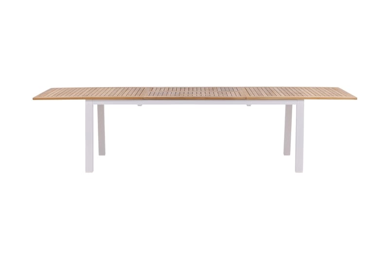 Panama Udvideligt Spisebord 224-324 cm - Teak/Hvid - Havemøbler - Havebord - Spisebord & havebord