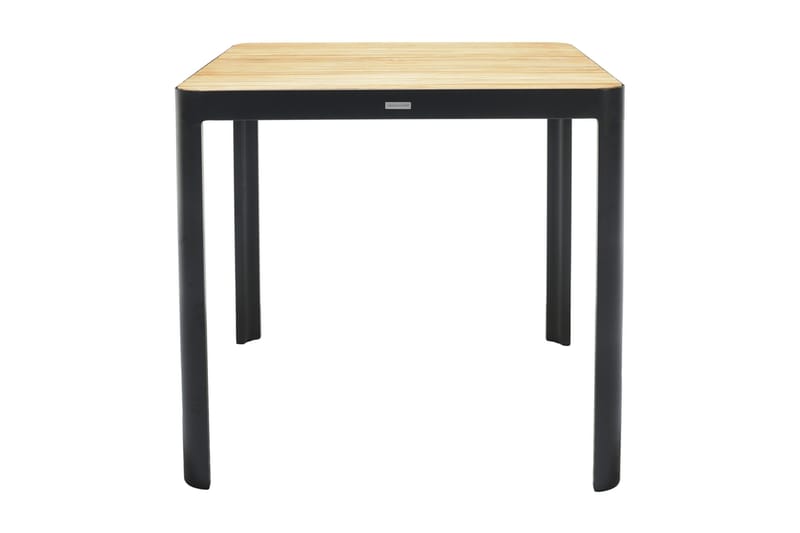 Portals bord 95 cm - Sort/Træ - Havemøbler - Havebord - Spisebord & havebord