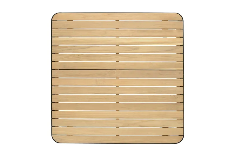 Portals bord 95 cm - Sort/Træ - Havemøbler - Havebord - Spisebord & havebord