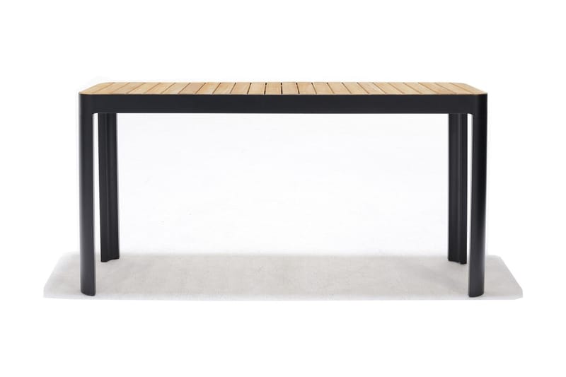 Portals Spisebord 143 cm - Sort/Træ - Havemøbler - Havebord - Spisebord & havebord