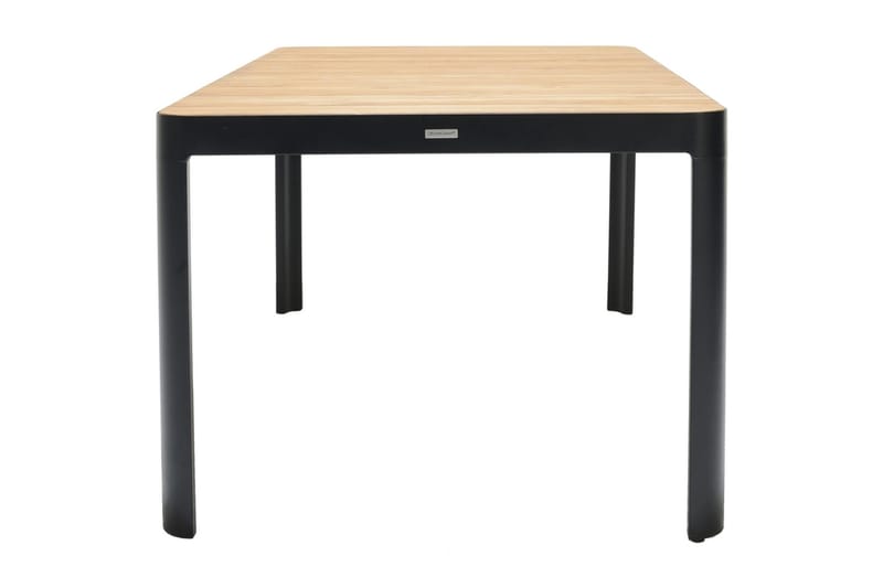 Portals Spisebord 161 cm - Sort/Træ - Havemøbler - Havebord - Spisebord & havebord
