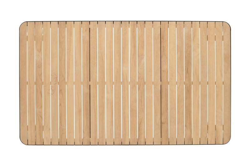 Portals Spisebord 161 cm - Sort/Træ - Havemøbler - Havebord - Spisebord & havebord