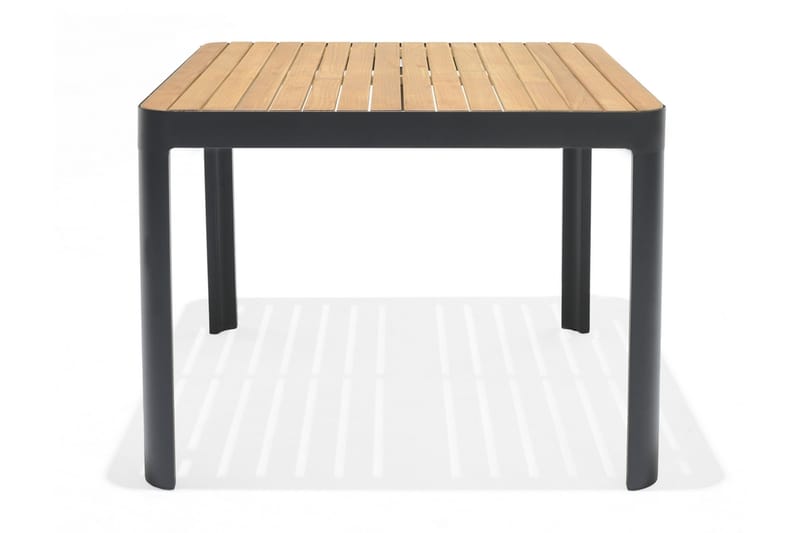 Portals Spisebord 95 cm - Sort/Træ - Havemøbler - Havebord - Spisebord & havebord