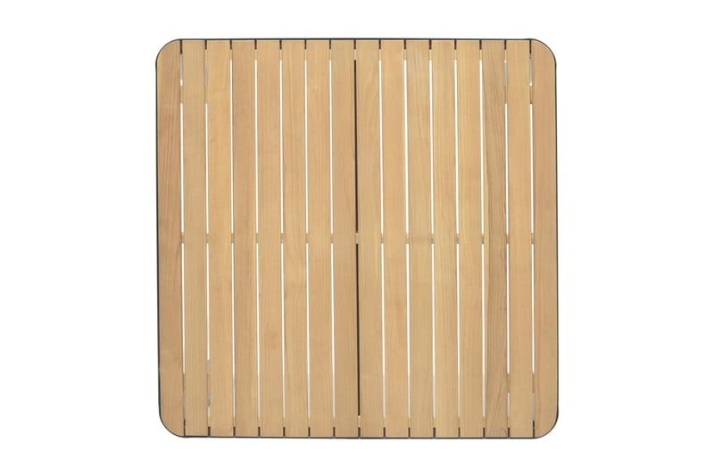 Portals Spisebord 95 cm - Sort/Træ - Havemøbler - Havebord - Spisebord & havebord